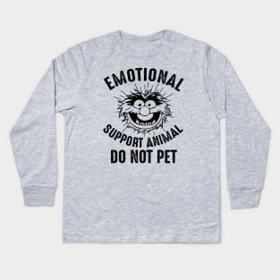 Emotional Support Animal Worn Kids Long Sleeve T-Shirt